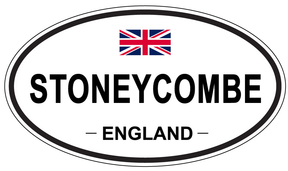 STONEYCOMBE, ENGLAND - Oval Sticker