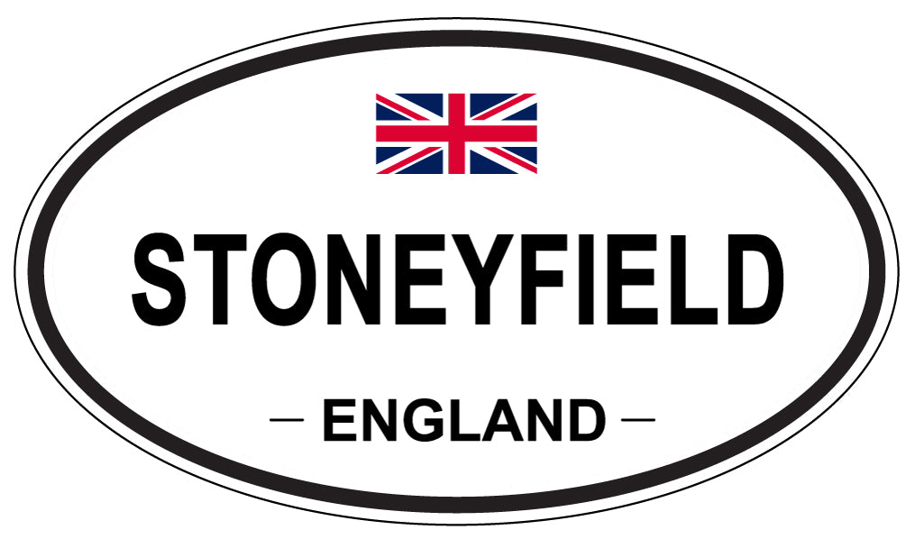 STONEYFIELD, ENGLAND - Oval Sticker