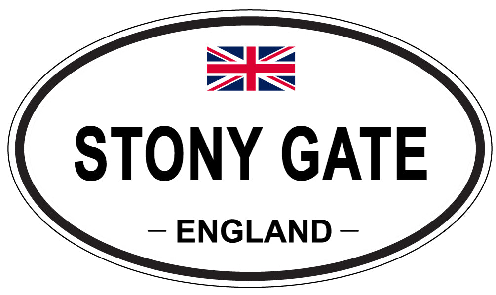 STONY GATE, England - Oval Magnet