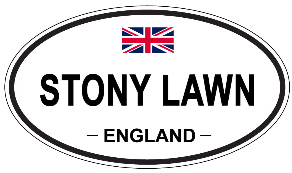 STONY LAWN, England - Oval Magnet