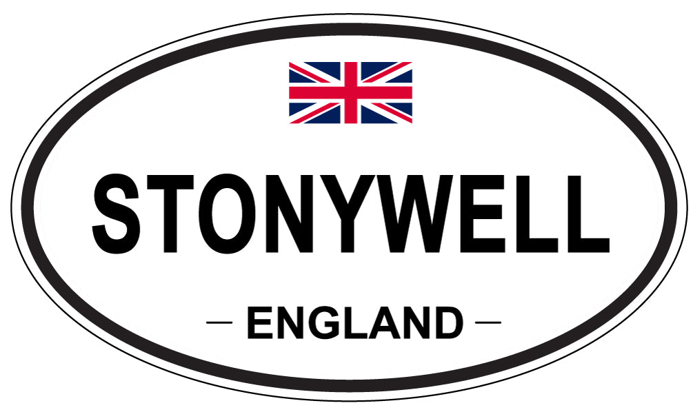 STONYWELL, ENGLAND - Oval Sticker