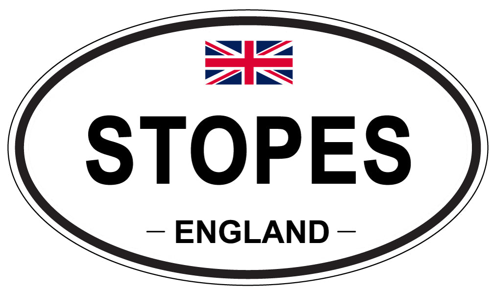 STOPES, ENGLAND - Oval Sticker