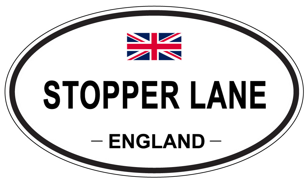 STOPPER LANE, England - Oval Magnet