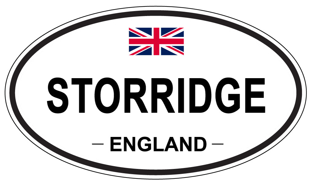 STORRIDGE, ENGLAND - Oval Sticker