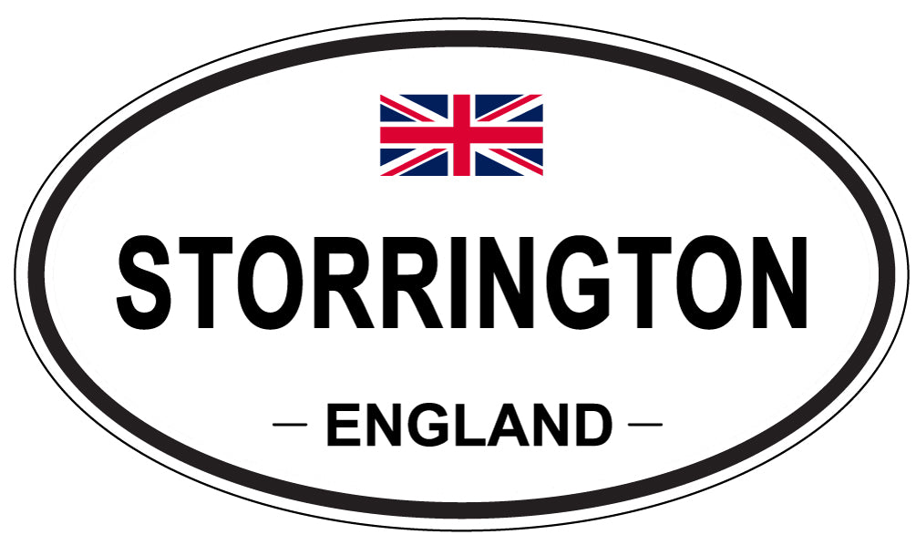 STORRINGTON, ENGLAND - Oval Sticker