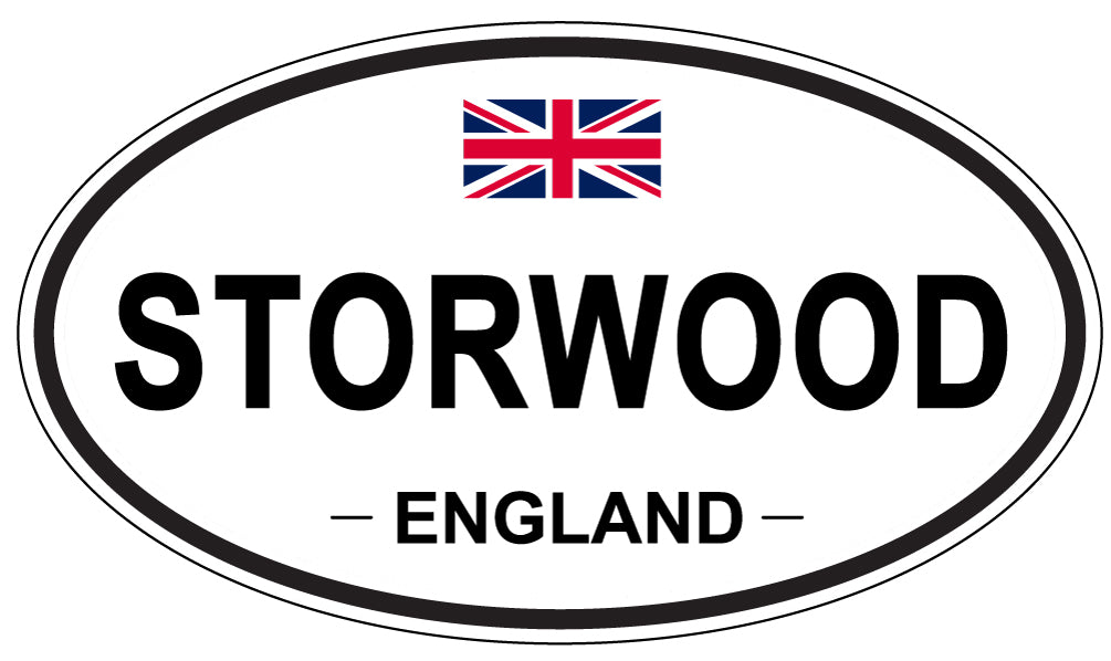 STORWOOD, ENGLAND - Oval Sticker
