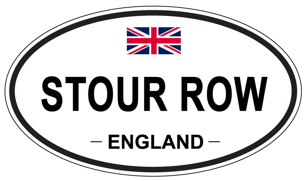 STOUR ROW, England - Oval Magnet