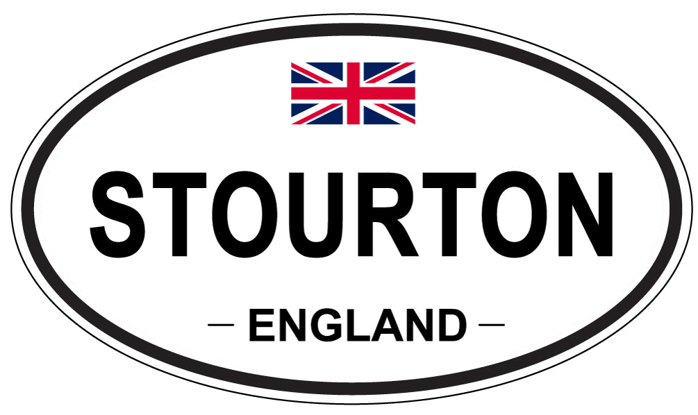 STOURTON, ENGLAND - Oval Sticker