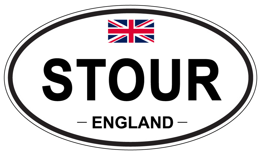 STOUR, England - Oval Magnet