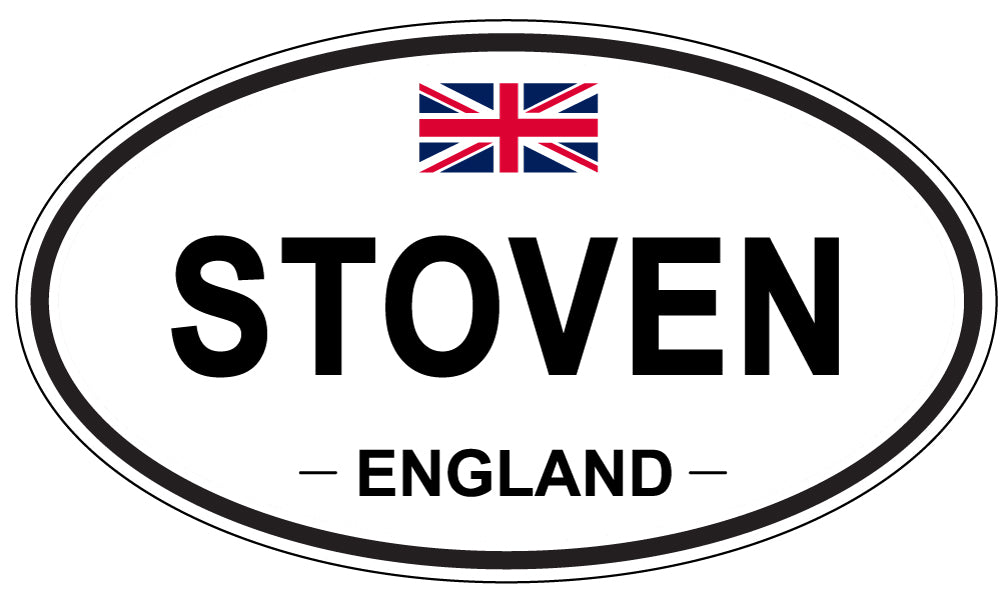 STOVEN, ENGLAND - Oval Sticker