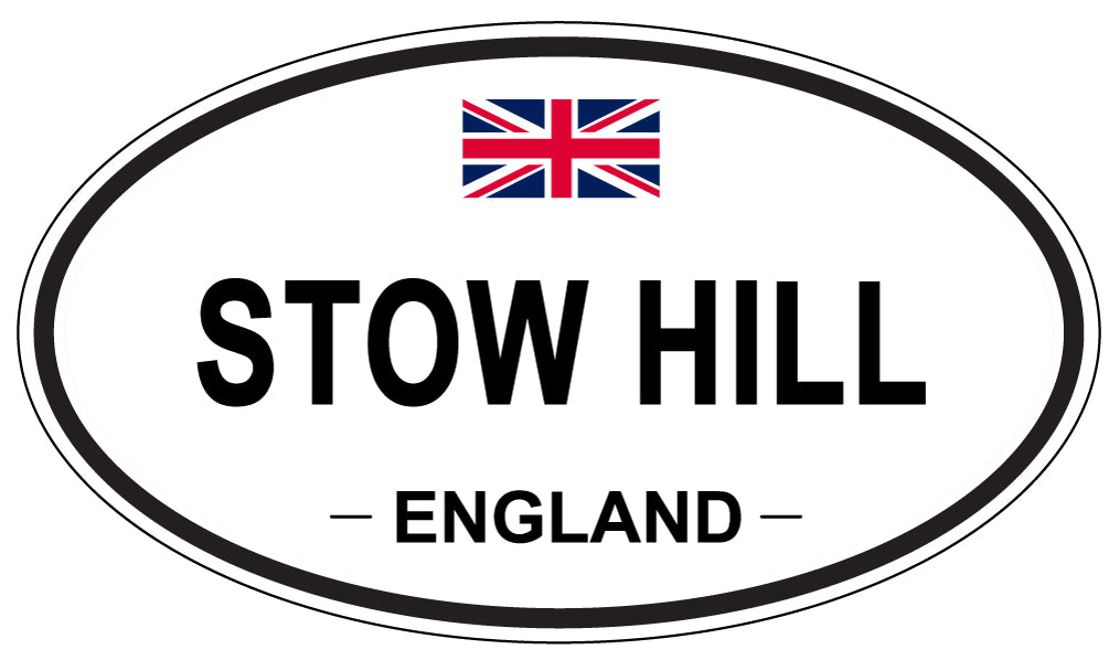STOW HILL, ENGLAND - Oval Sticker