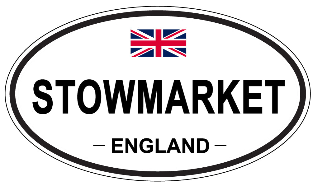 STOWMARKET, ENGLAND - Oval Sticker