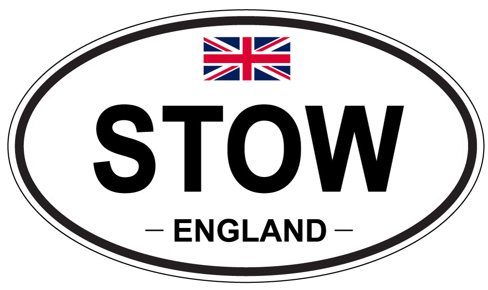 STOW, England - Oval Magnet