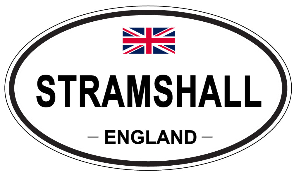 STRAMSHALL, England - Oval Magnet
