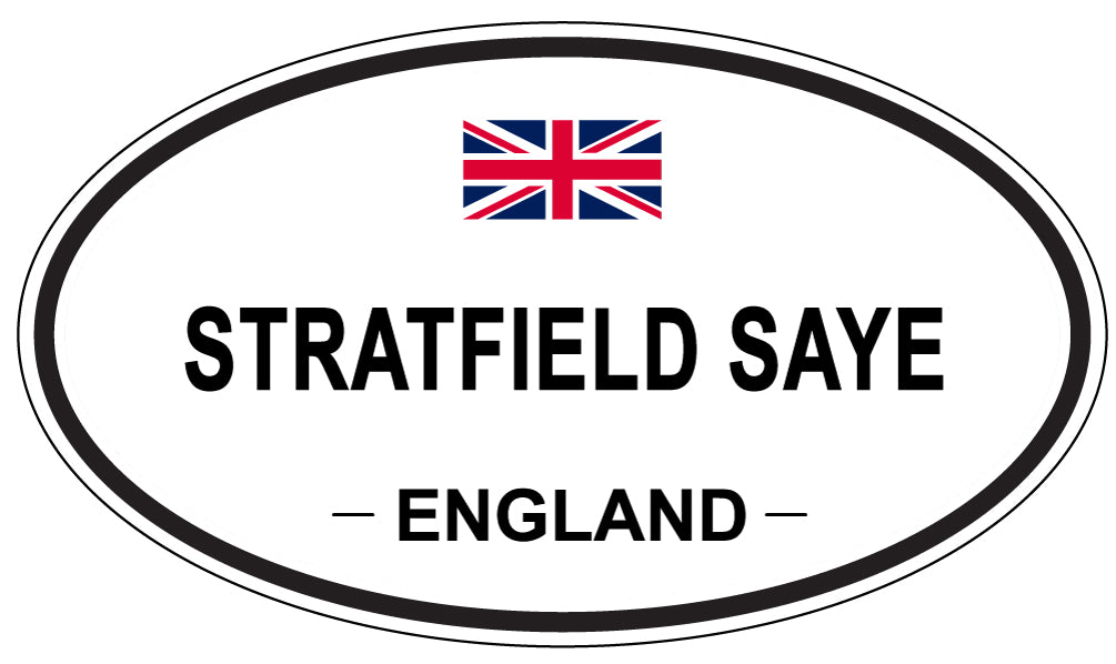 STRATFIELD SAYE, ENGLAND - Oval Sticker