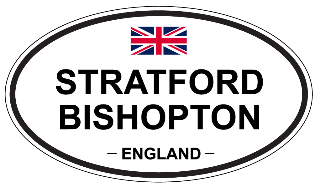 STRATFORD BISHOPTON, ENGLAND - Oval Sticker