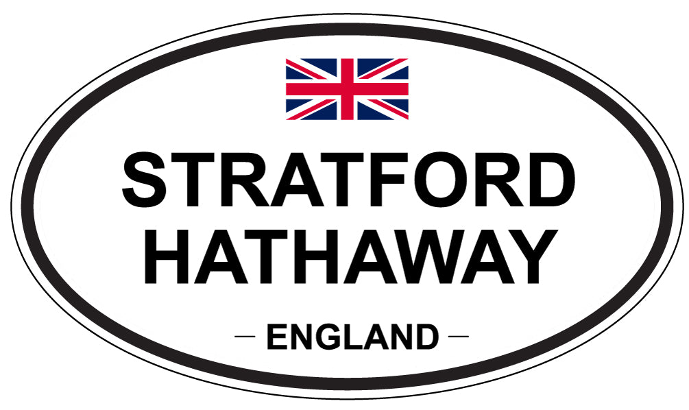STRATFORD HATHAWAY, England - Oval Magnet