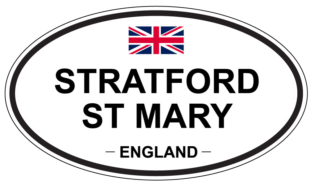 STRATFORD ST MARY, England - Oval Magnet