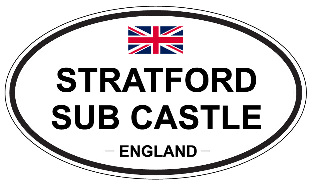 STRATFORD SUB CASTLE, England - Oval Magnet