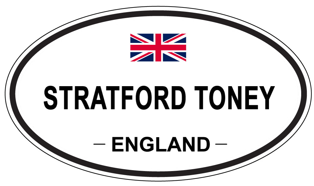 STRATFORD TONEY, England - Oval Magnet
