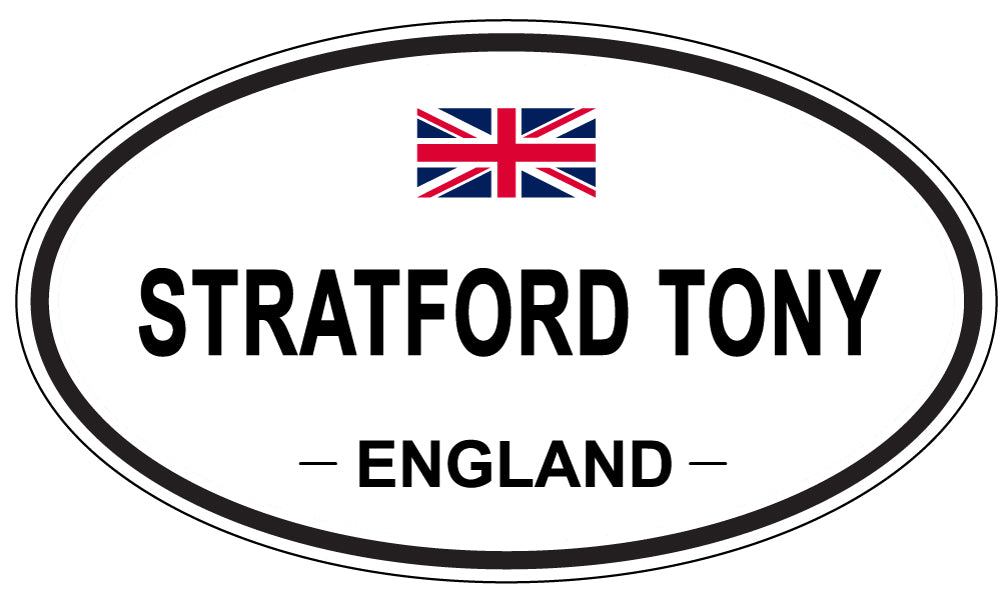 STRATFORD TONY, England - Oval Magnet
