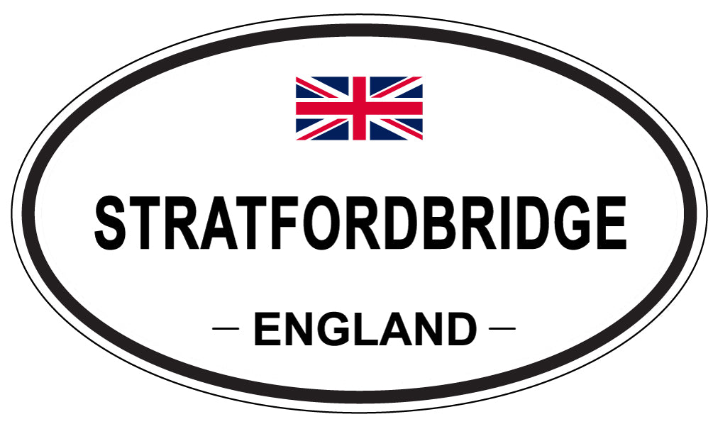 STRATFORDBRIDGE, ENGLAND - Oval Sticker