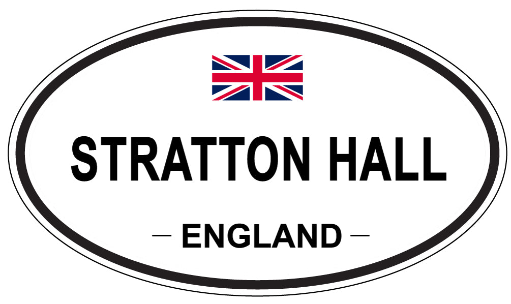 STRATTON HALL, England - Oval Magnet