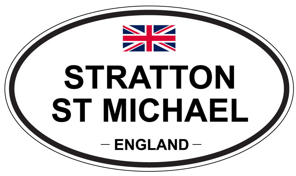 STRATTON ST MICHAEL, England - Oval Magnet