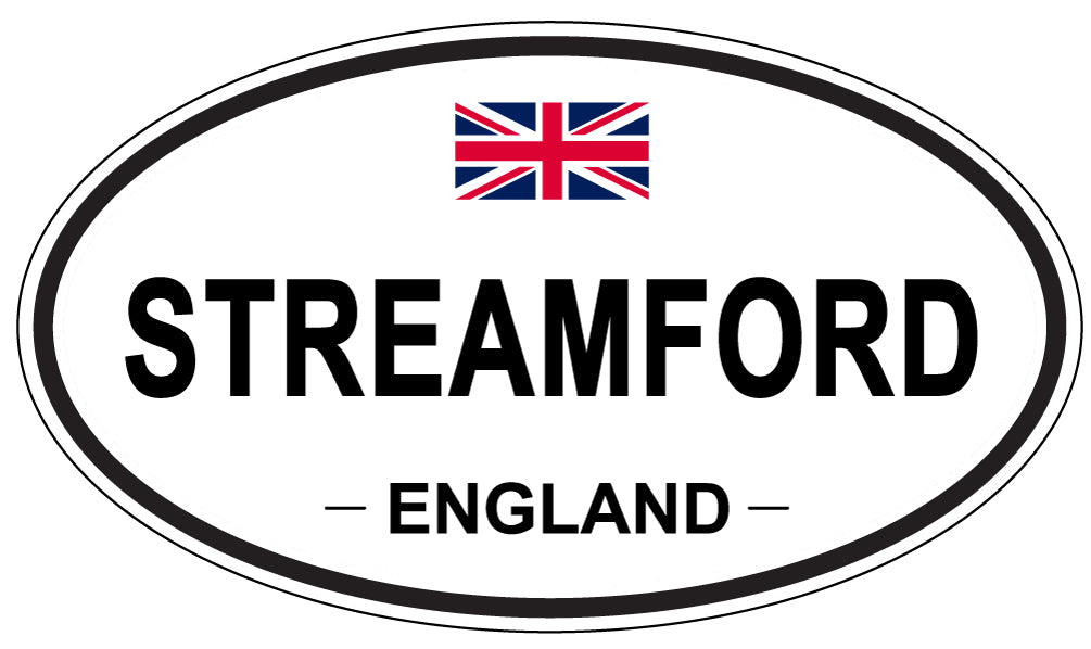 STREAMFORD, England - Oval Magnet