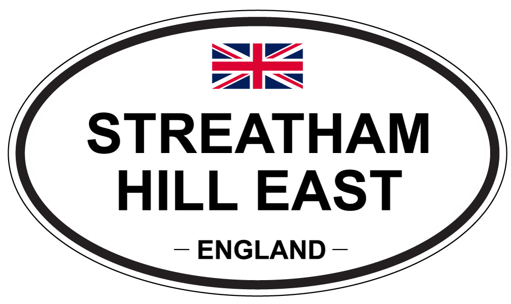 STREATHAM HILL EAST, England - Oval Magnet