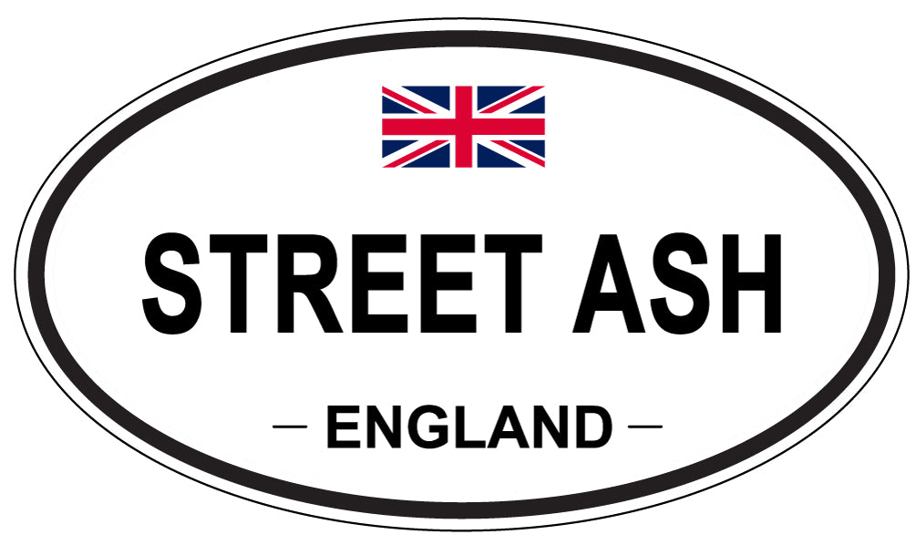 STREET ASH, ENGLAND - Oval Sticker