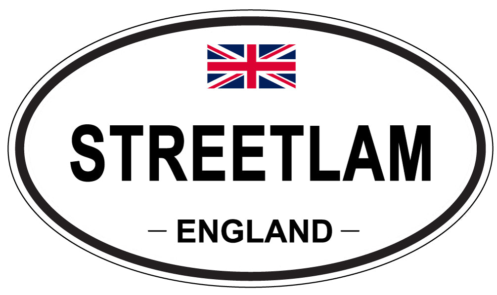 STREETLAM, ENGLAND - Oval Sticker