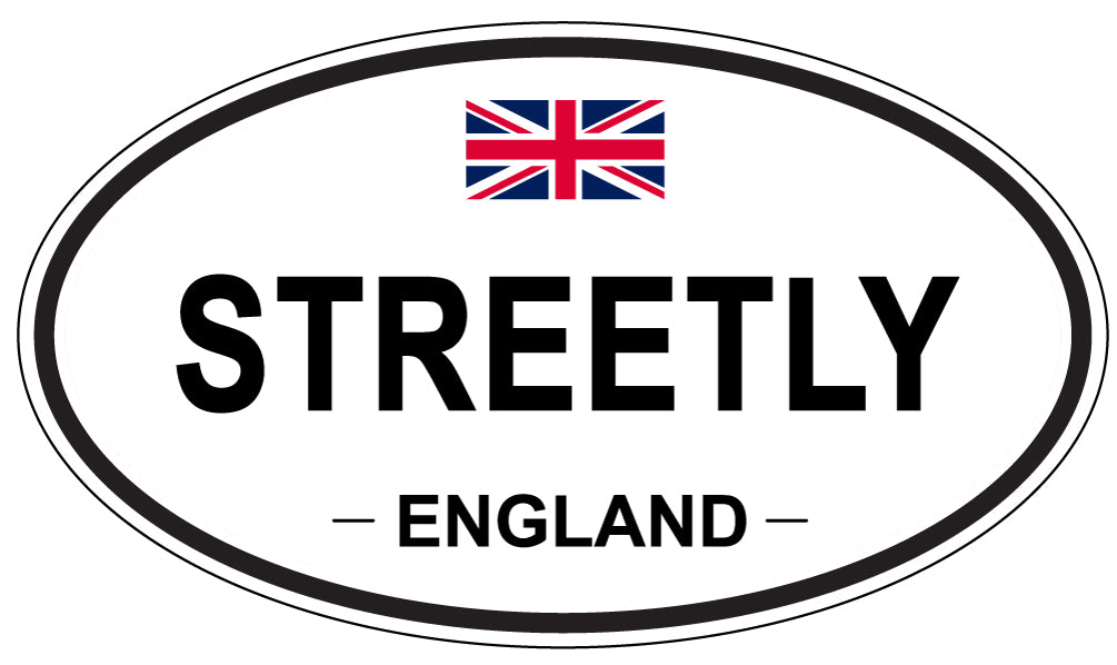 STREETLY, England - Oval Magnet