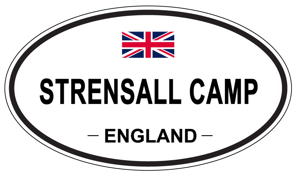 STRENSALL CAMP, England - Oval Magnet