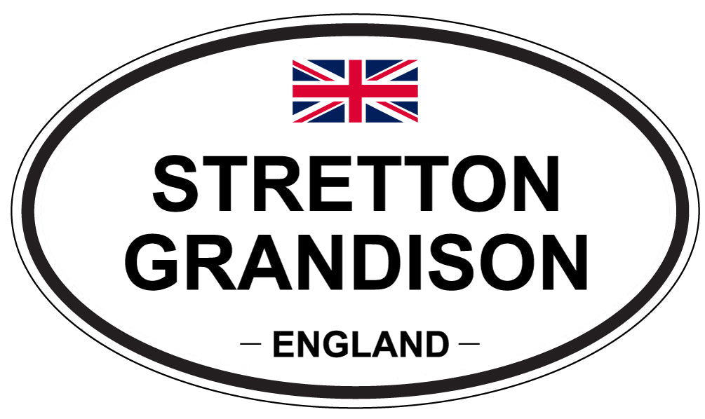 STRETTON GRANDISON, ENGLAND - Oval Sticker