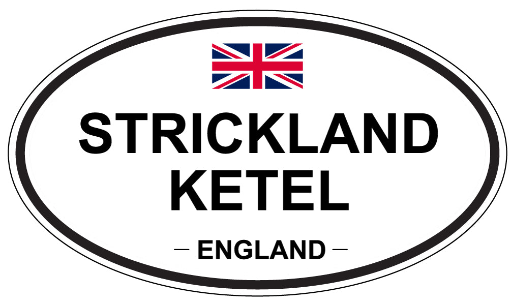 STRICKLAND KETEL, ENGLAND - Oval Sticker