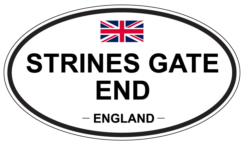 STRINES GATE END, England - Oval Magnet