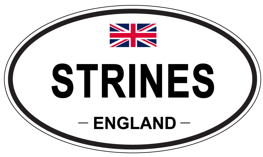 STRINES, England - Oval Magnet
