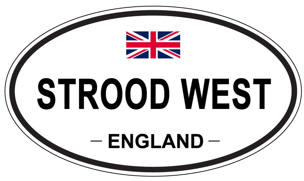 STROOD WEST, England - Oval Magnet
