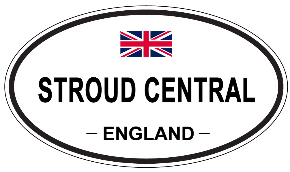 STROUD CENTRAL, ENGLAND - Oval Sticker