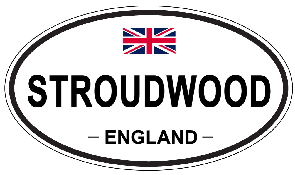 STROUDWOOD, ENGLAND - Oval Sticker