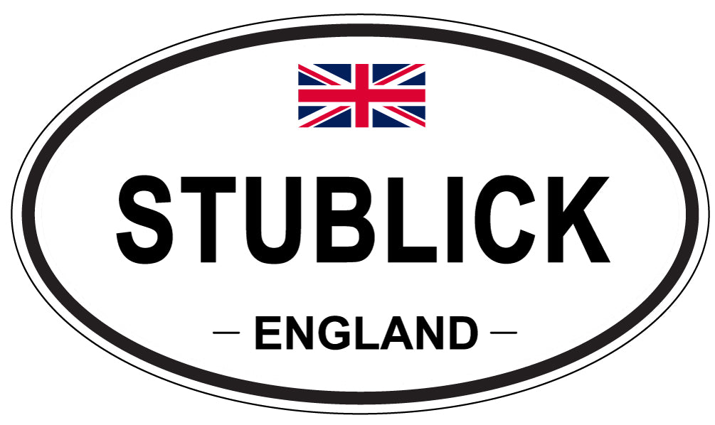STUBLICK, England - Oval Magnet