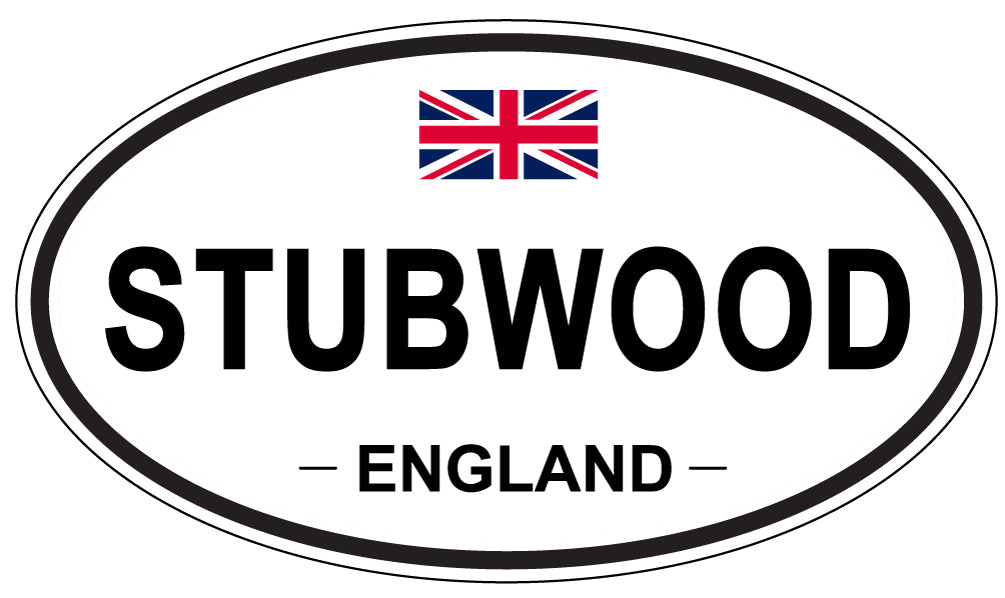 STUBWOOD, ENGLAND - Oval Sticker