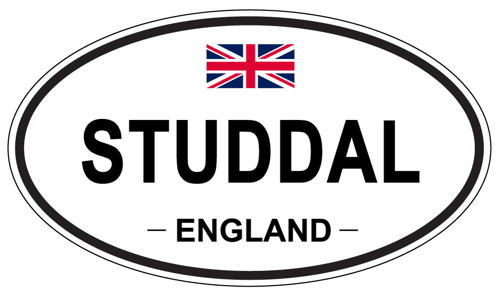 STUDDAL, ENGLAND - Oval Sticker