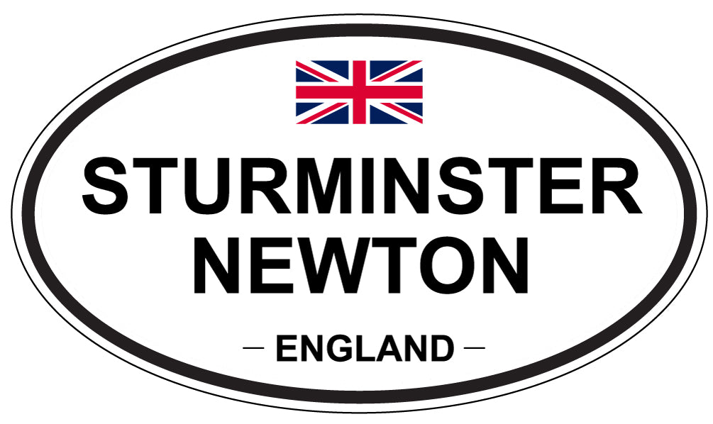 STURMINSTER NEWTON, ENGLAND - Oval Sticker