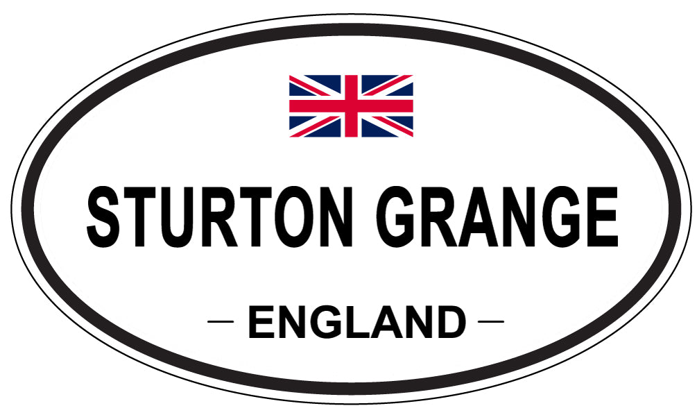 STURTON GRANGE, ENGLAND - Oval Sticker
