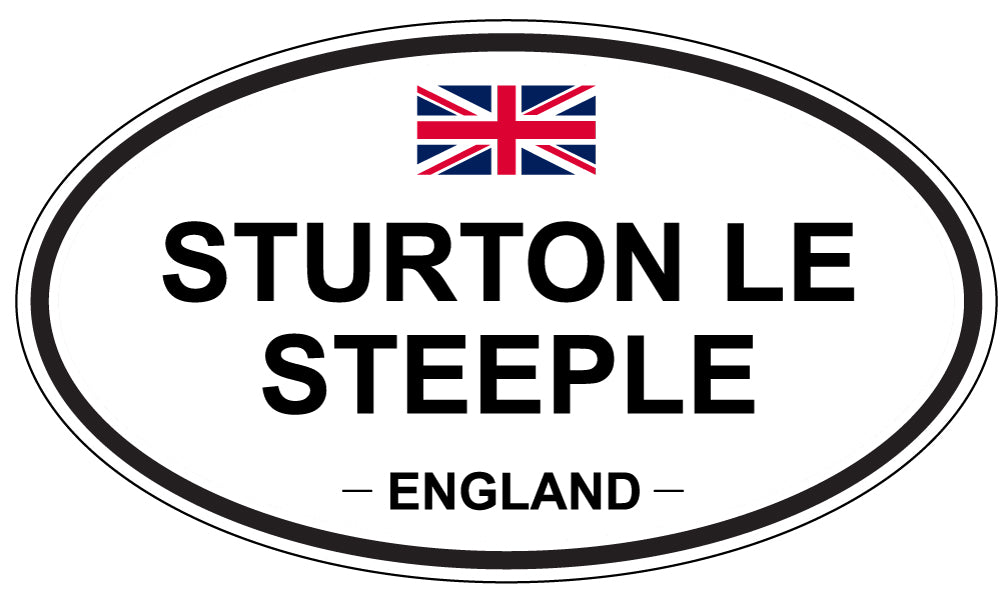STURTON LE STEEPLE, England - Oval Magnet