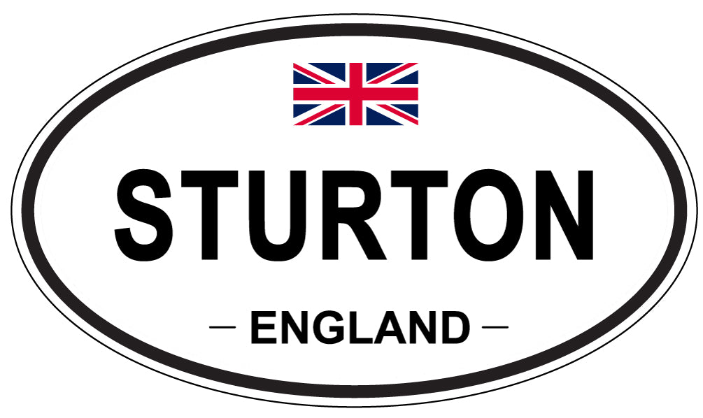 STURTON, ENGLAND - Oval Sticker