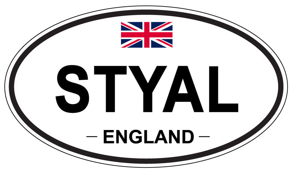 STYAL, England - Oval Magnet