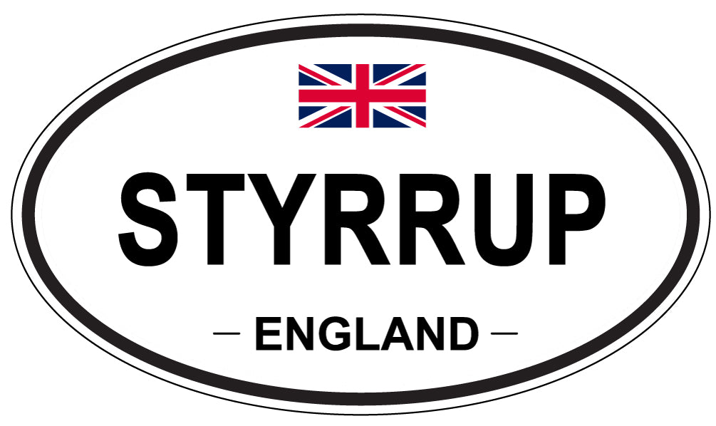 STYRRUP, England - Oval Magnet